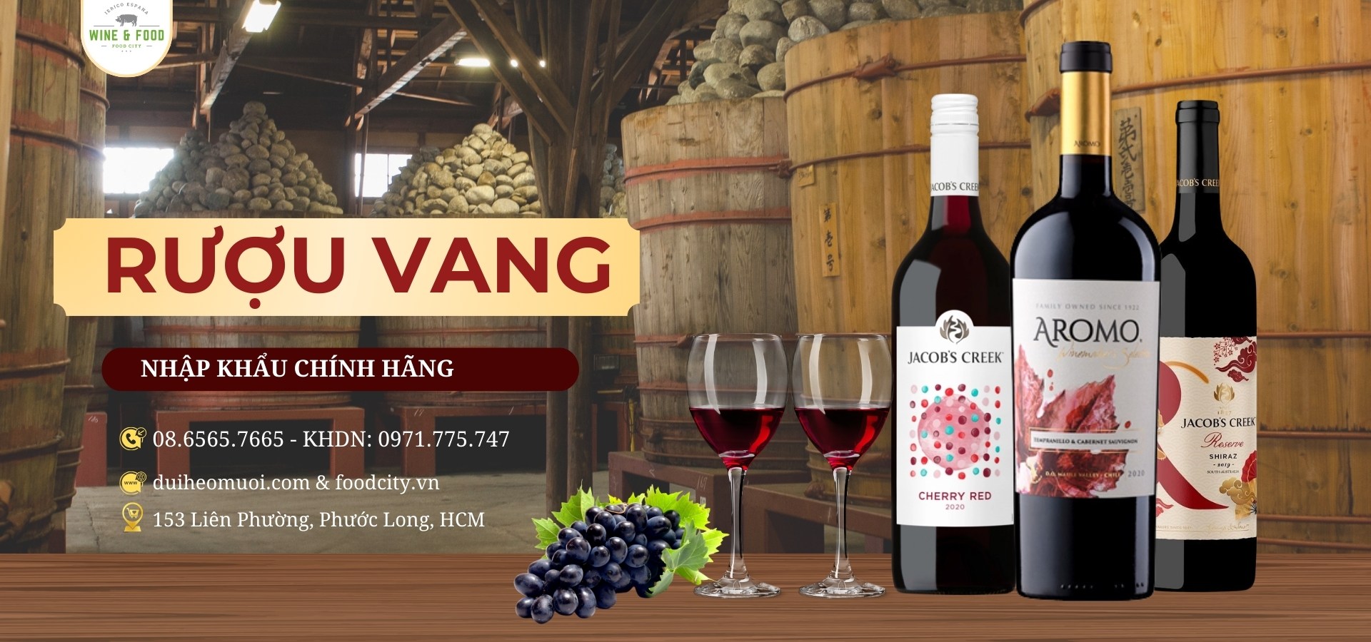 BST Rượu Vang Cao Cấp - Food City Việt Nam