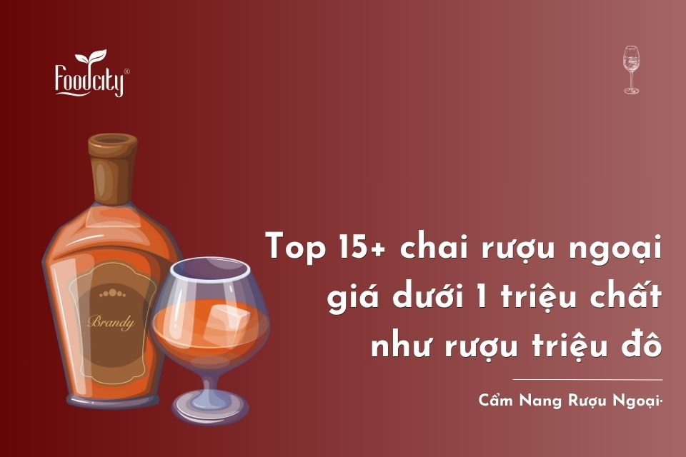 Top 15+ chai rượu ngoại giá dưới 1 triệu chất như rượu triệu đô