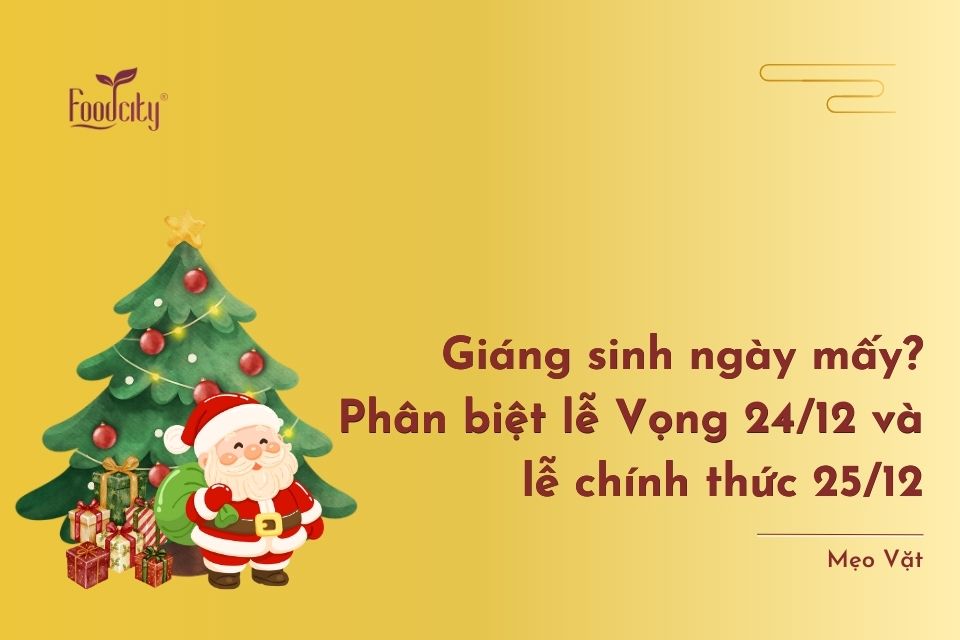 Giáng sinh ngày mấy? Phân biệt lễ Vọng 24/12 và lễ chính thức 25/12