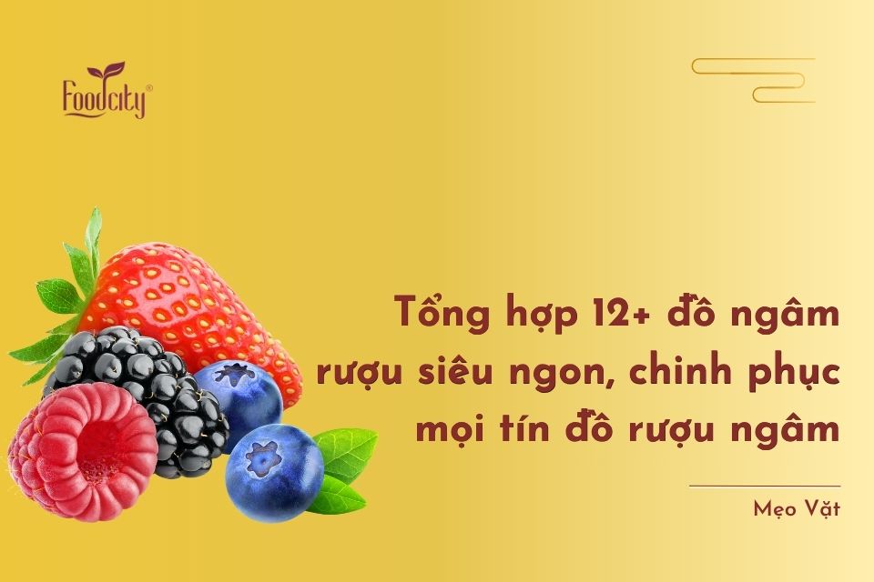 Tổng hợp 12+ đồ ngâm rượu siêu ngon, chinh phục mọi tín đồ rượu ngâm
