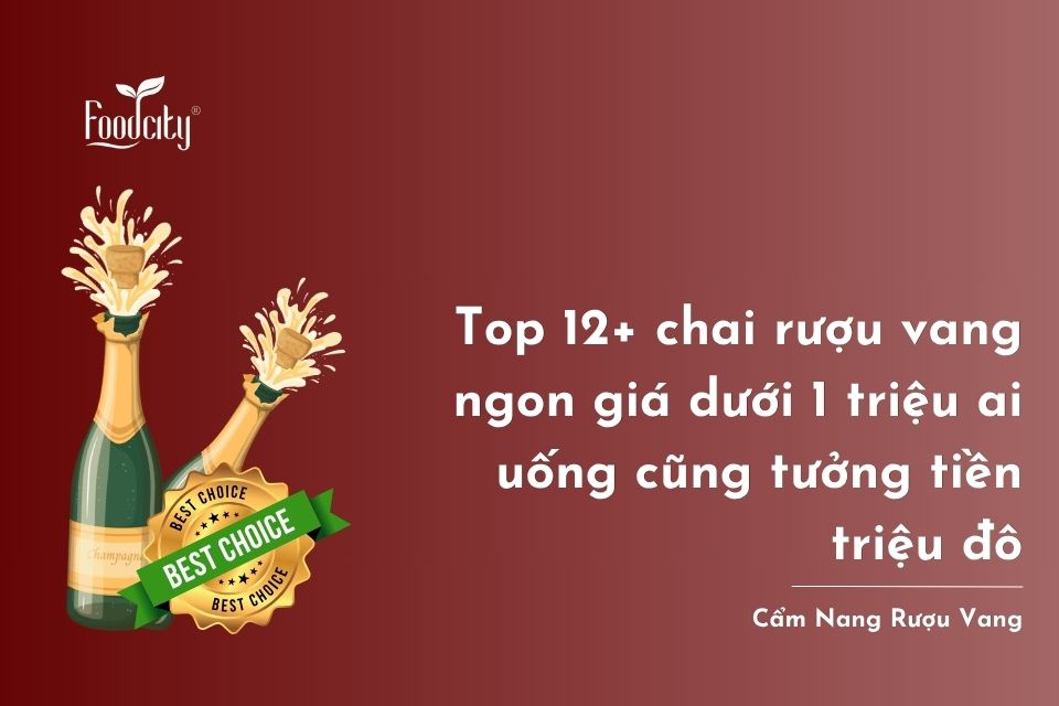Top 12+ chai rượu vang ngon giá dưới 1 triệu đáng thử ít nhất một lần Top 12+ chai rượu vang ngon giá dưới 1 triệu đáng thử ít nhất một lần