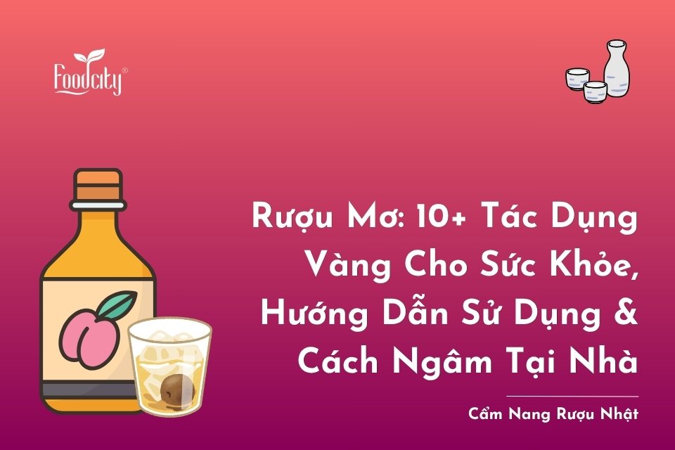 Rượu Mơ: 10+ Tác Dụng Vàng Cho Sức Khỏe, Hướng Dẫn Sử Dụng & Cách Ngâm Tại Nhà