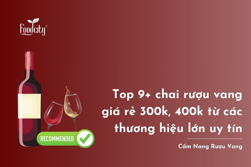 Top 9+ chai rượu vang giá rẻ 300k, 400k đáng mua từ các thương hiệu lớn chất lượng Top 9+ chai rượu vang giá rẻ 300k, 400k đáng mua từ các thương hiệu lớn chất lượng