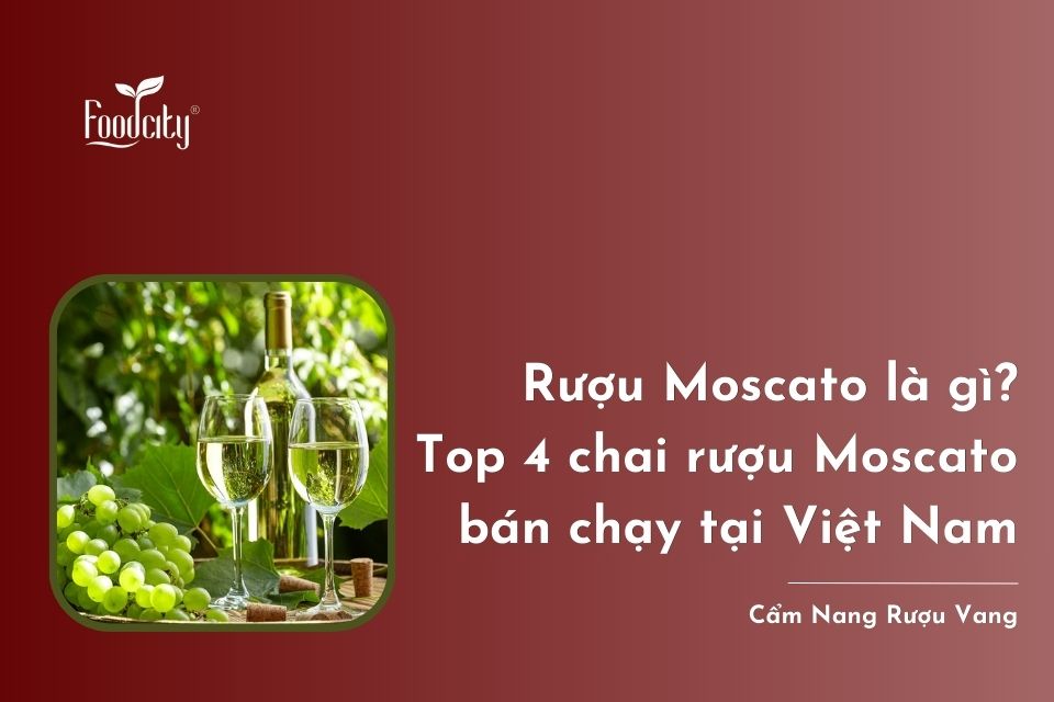 Rượu Moscato là gì? Top 4 chai rượu Moscato bán chạy tại Việt Nam