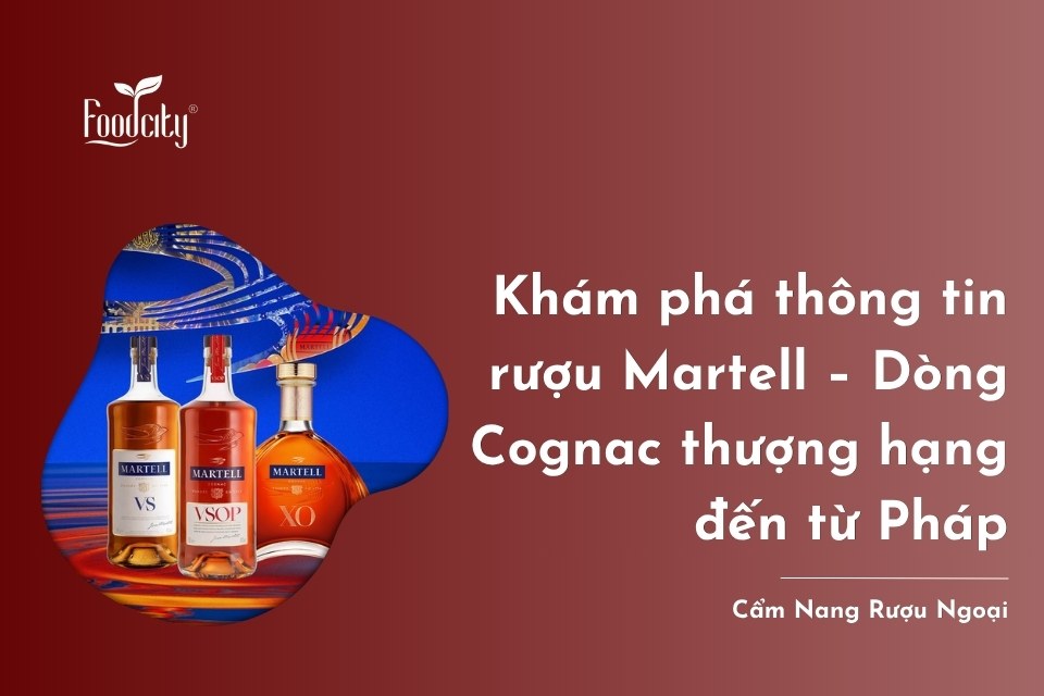 Khám phá thông tin rượu Martell – Dòng Cognac thượng hạng đến từ Pháp