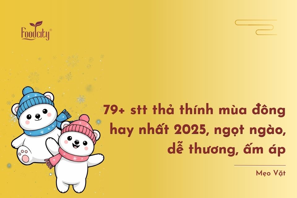 79+ stt thả thính mùa đông hay nhất 2025, ngọt ngào, dễ thương, ấm áp