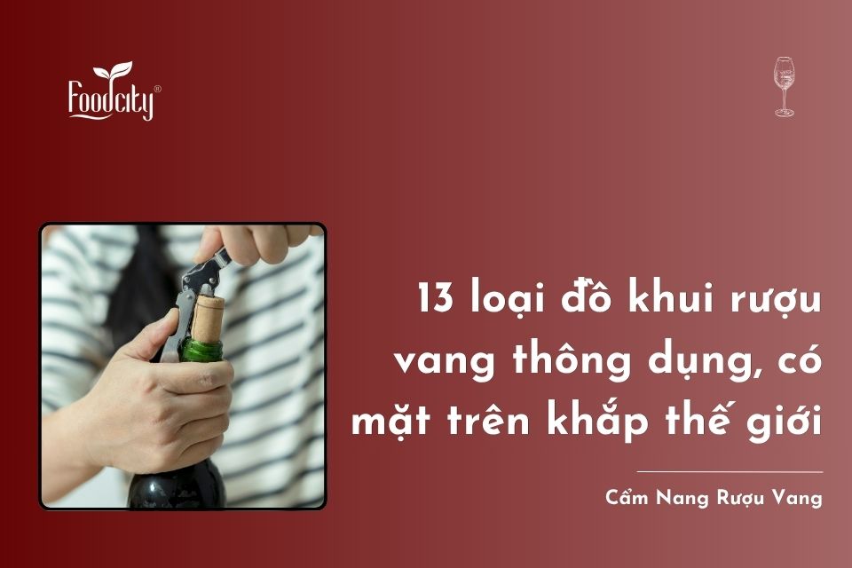 13 loại đồ khui rượu vang thông dụng, có mặt trên khắp thế giới