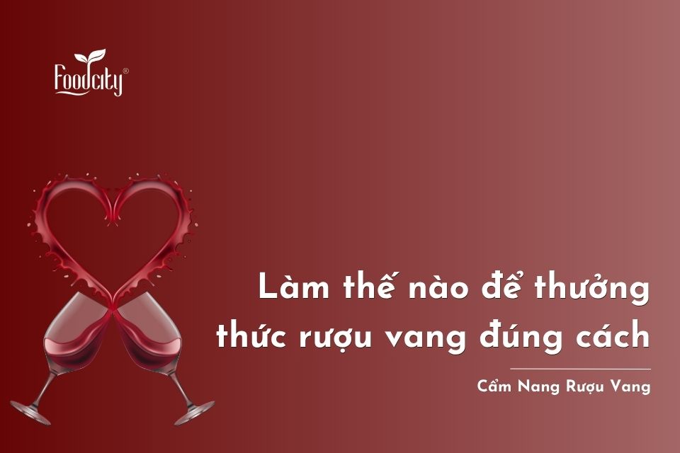 Làm thế nào để thưởng thức rượu vang đúng cách