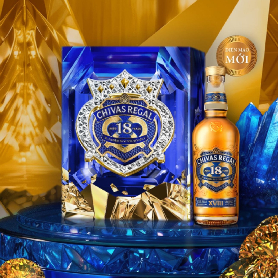 Hộp quà rượu Chivas 18 Gold  Signature