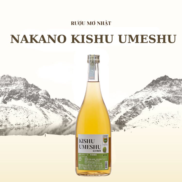 Rượu mơ Nakano Kishu Umeshu 720ml chính hãng