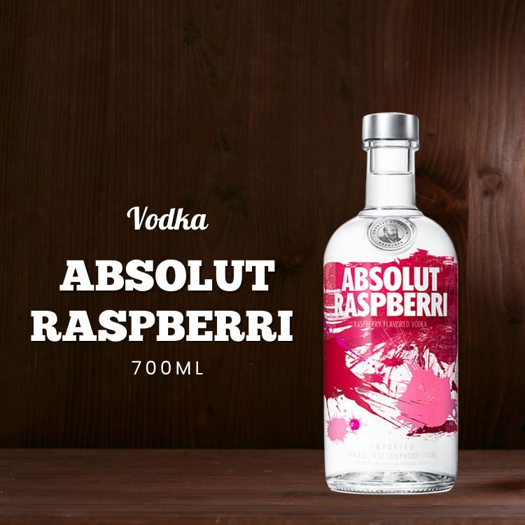 Rượu Absolut Raspberri Vodka 700ml chính hãng