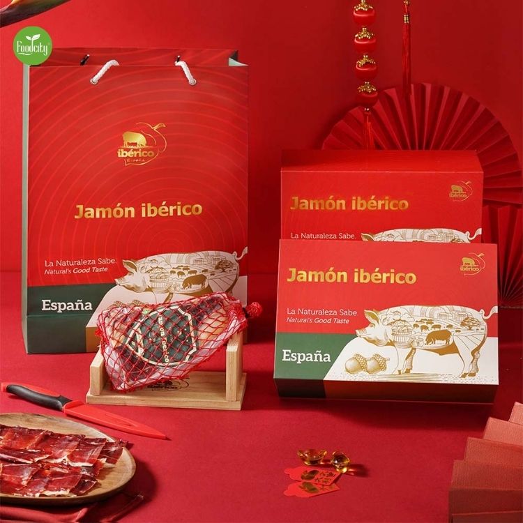 Hộp quà IBERICO BELLOTA - SAU KHÔNG XƯƠNG (1KG) ủ muối 36 tháng