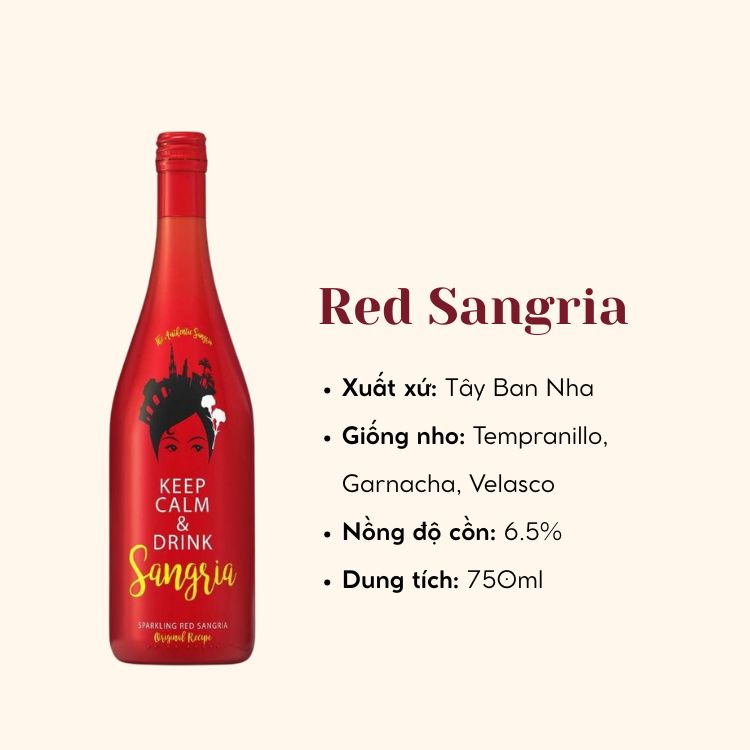 Nước trái cây lên men Red Sangria (6.5 %)