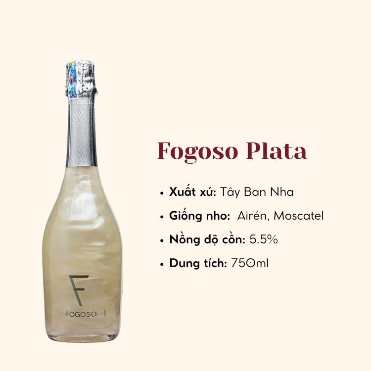 Nước ép trái cây lên men Fogoso Plata (750ml) (Chai)