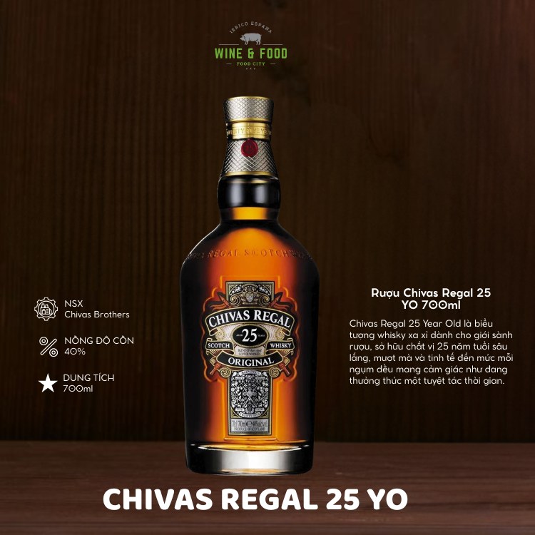 Rượu Chivas Regal 25 YO 700ml 