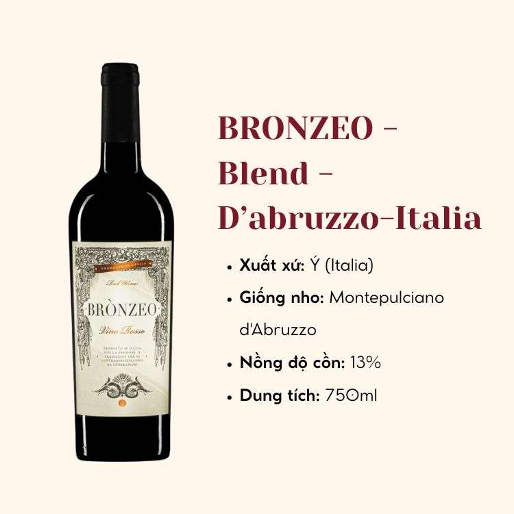 Vang Ý BRONZEO - Blend - D’abruzzo-Italia