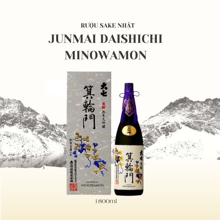 Rượu Sake Junmai Daishichi Minowamon 1800ml (15%)