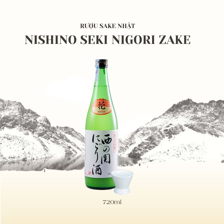 Rượu sake Nishino Seki Nigori Zake 720ml (15%) 