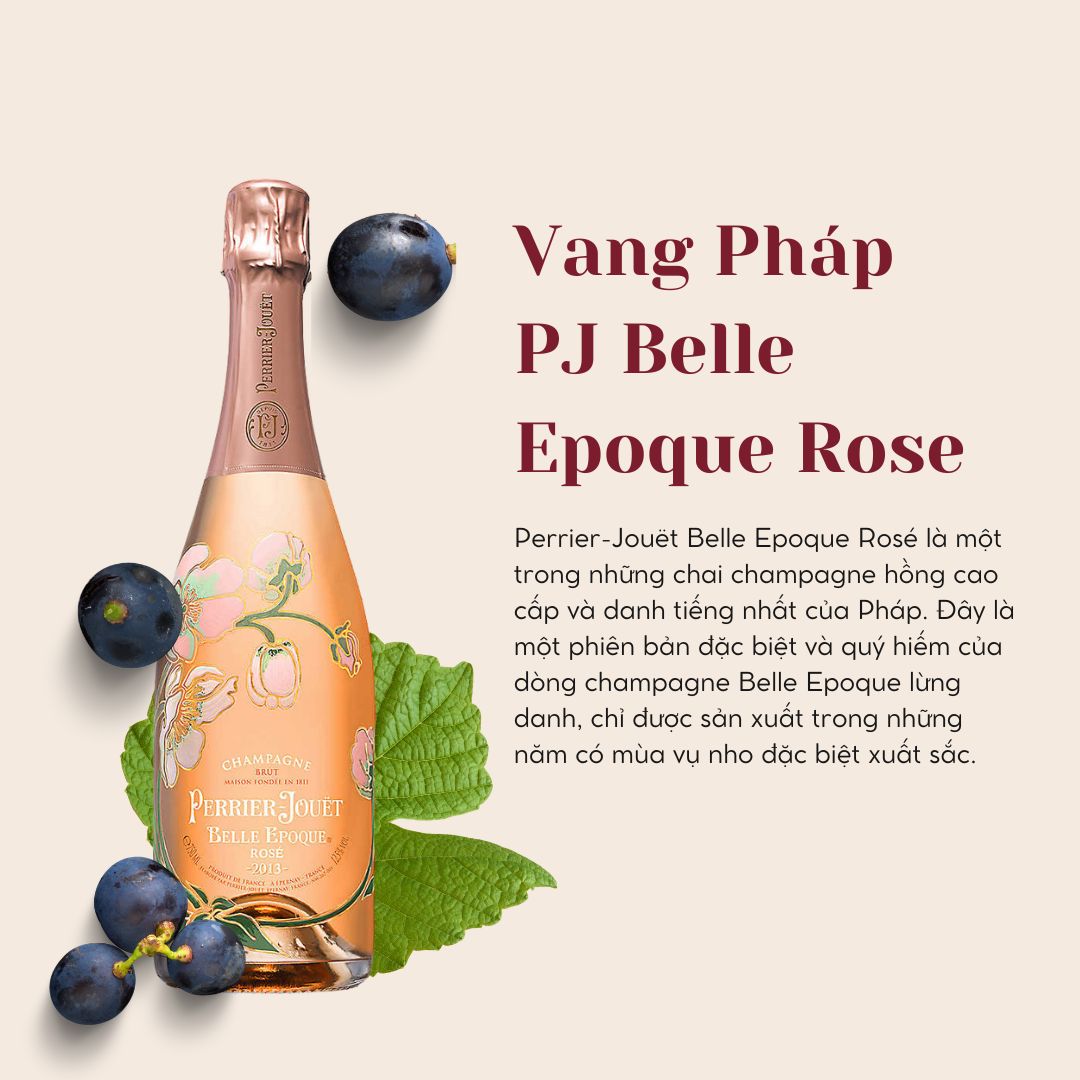 Rượu Champagne PJ Belle Epoque Rose 750ml