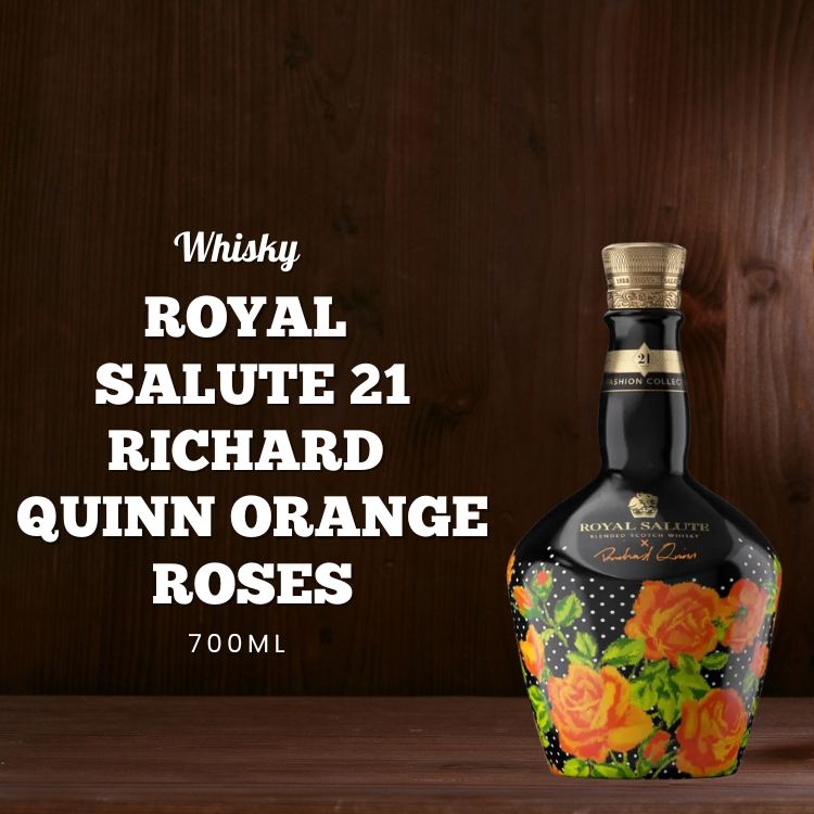 Rượu Royal salute 21 Richard Quinn Orange Roses 700ml
