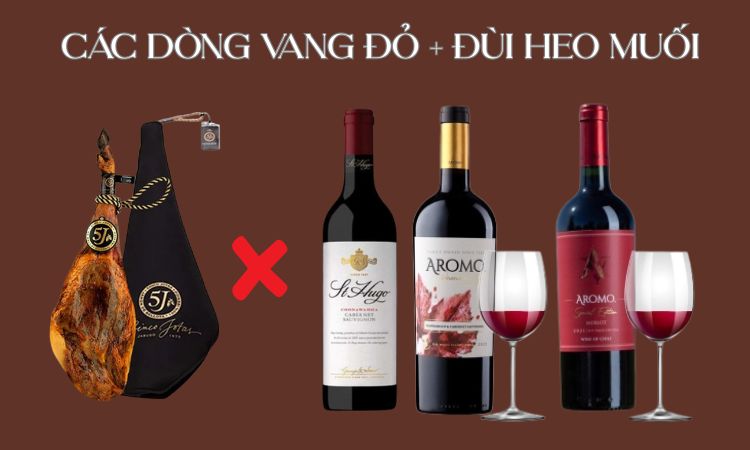 ăn cùng rượu vang đỏ