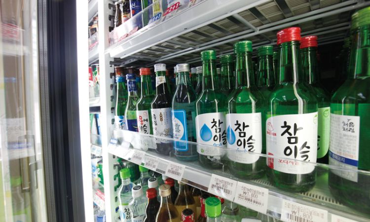 bảo quản rượu soju ở nhiệt độ lạnh