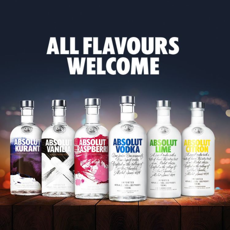 các dòng absolut vodka