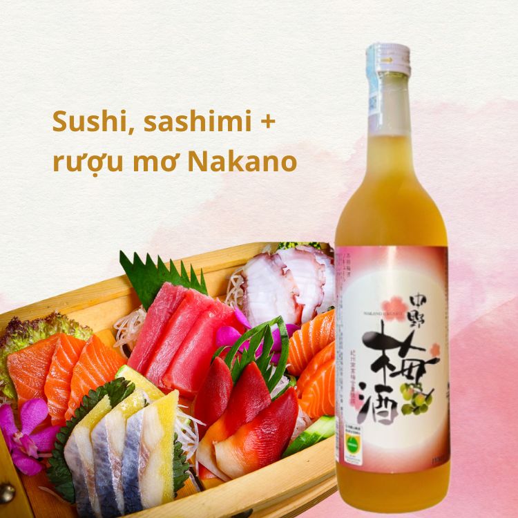 các món ăn kết hợp rượu mơ nakano