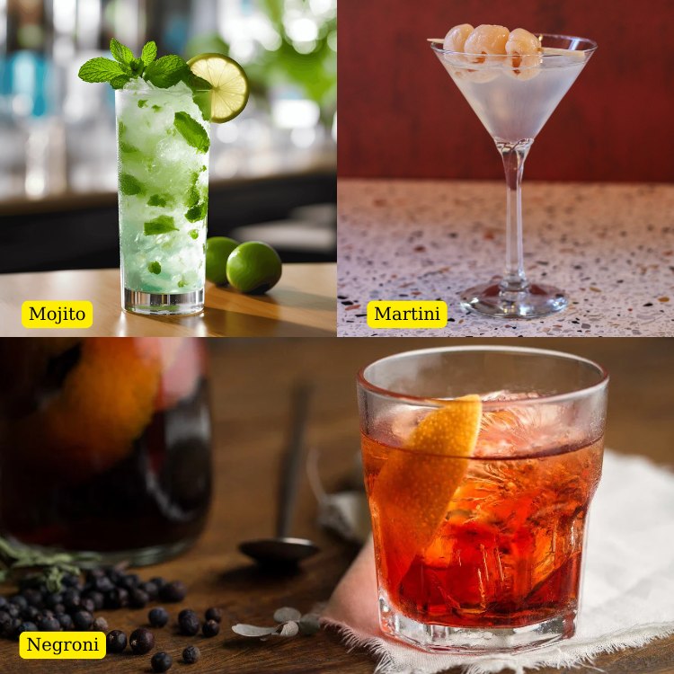 cách chọn ly uống cocktail