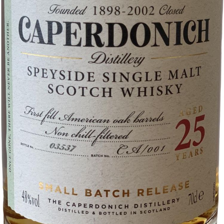 caperdonich 25 whisky
