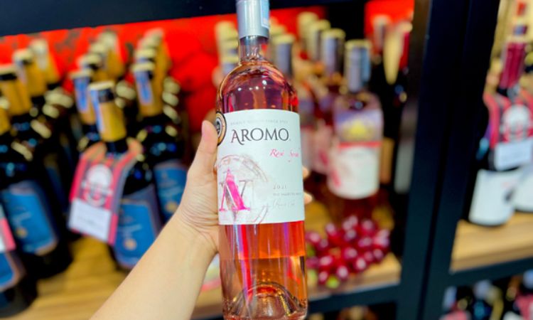 chai rượu vang hồng rose syrah