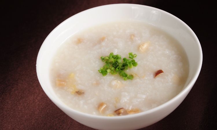cháo loãng và súp giải rượu
