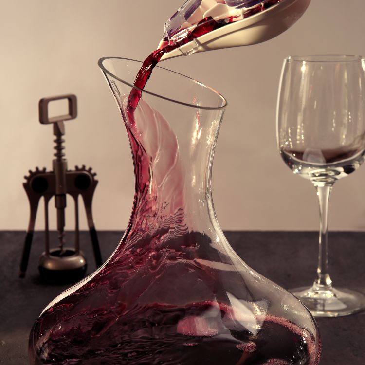 decanting rượu vang đỏ