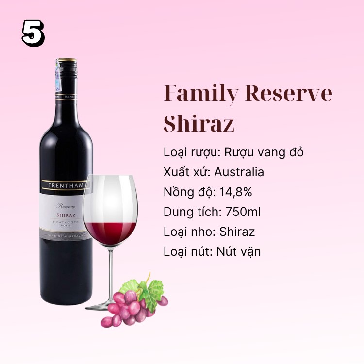 family reserve shiraz