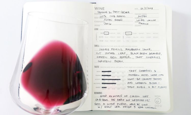 ghi chú rượu vang