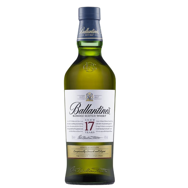 hình dáng chai ballantines 17
