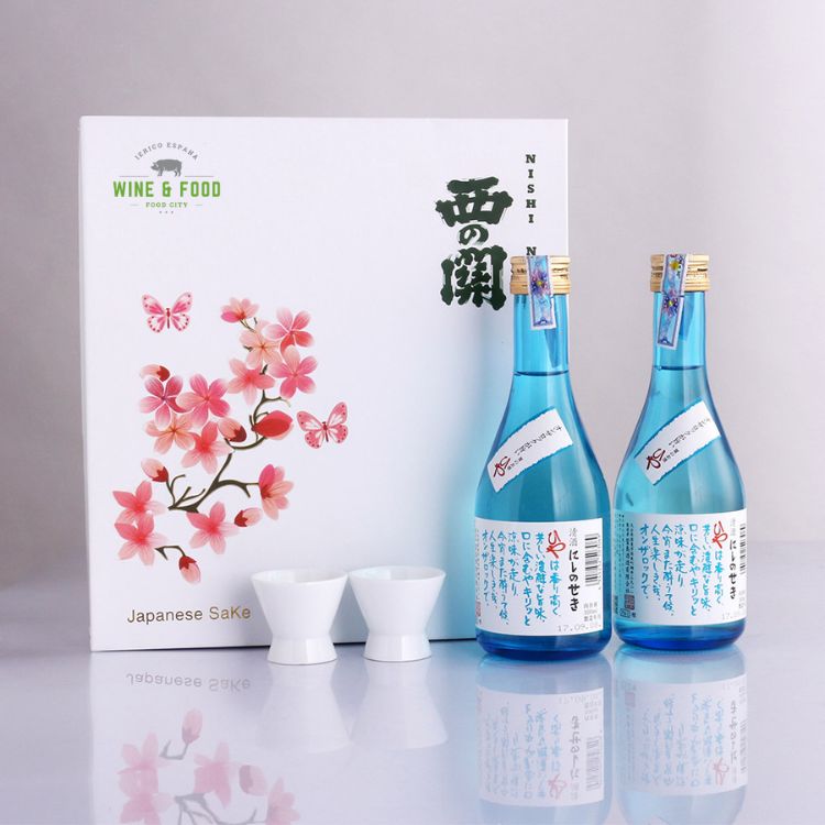 hộp quà anh đào sake hiya