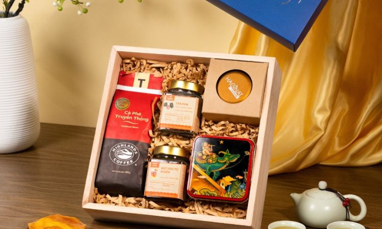 hộp quà cà phê nguyên chất
