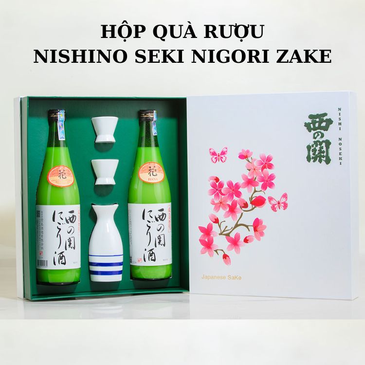 hộp quà rượu nishino seki nigori zake