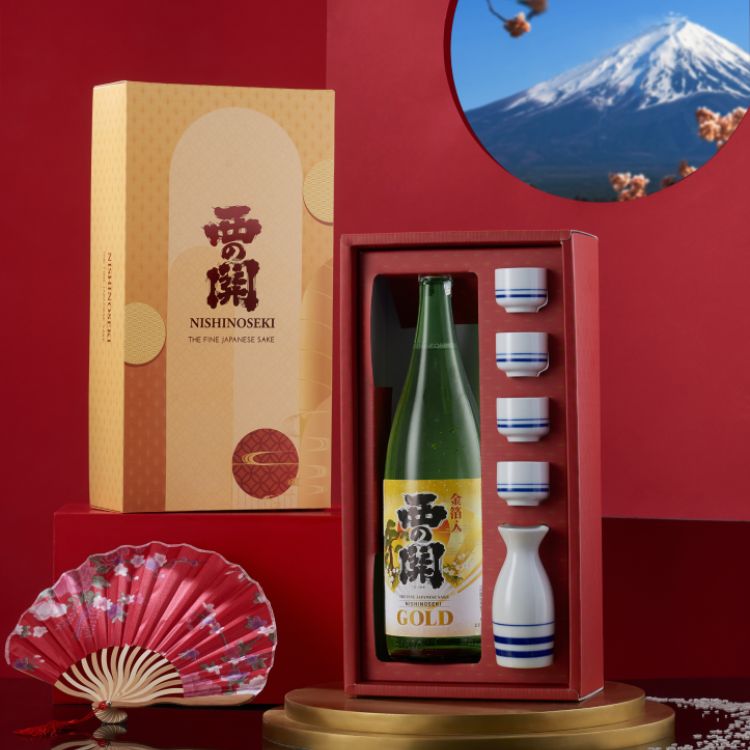 hộp quà rượu sake junmai 1800ml