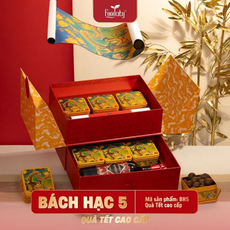 hộp quà rượu tết bách hạc
