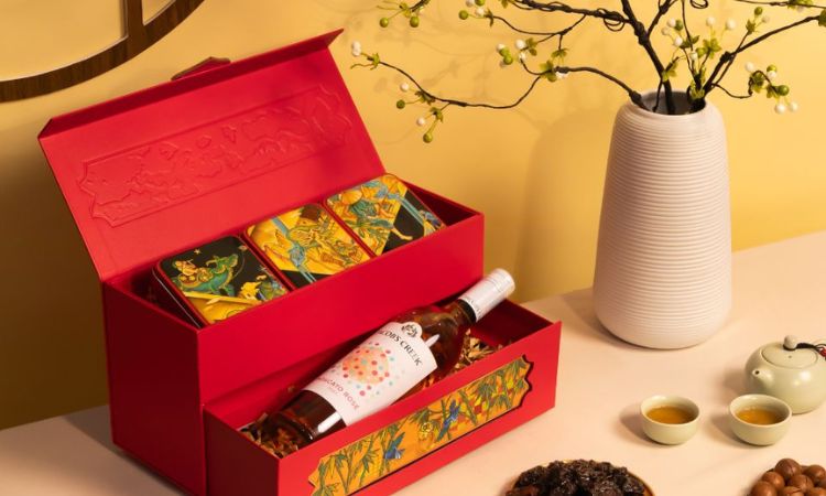 hộp quà rượu vang moscato