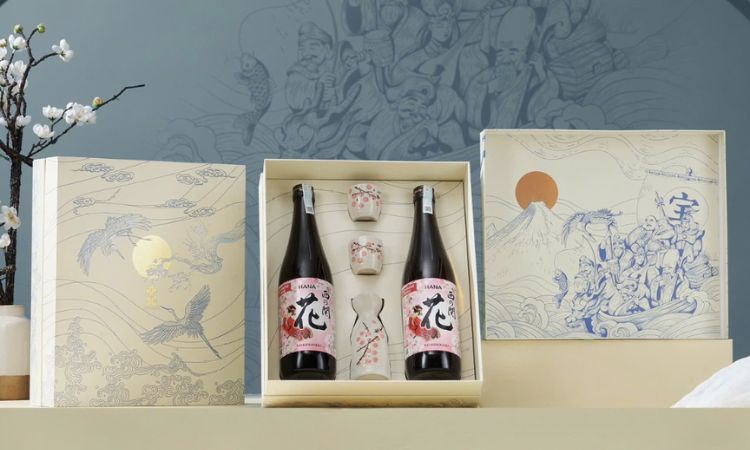 hộp quà sake nishsio seki hana