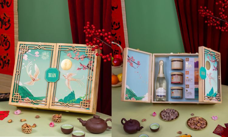 hộp quà tết cao cấp ngênh xuân