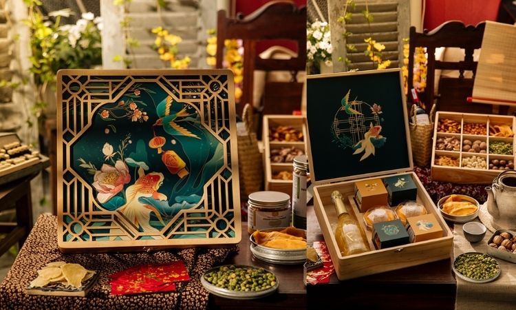 hộp quà tết khai xuân cát tường thương hiệu food city việt nam