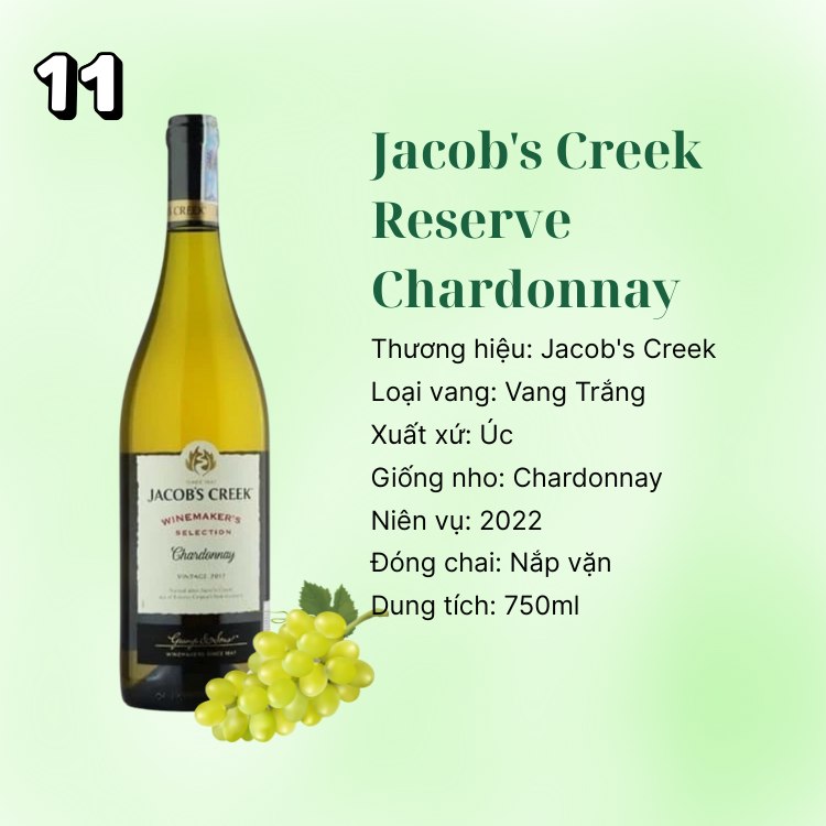 jacob creek reserve chardonnay