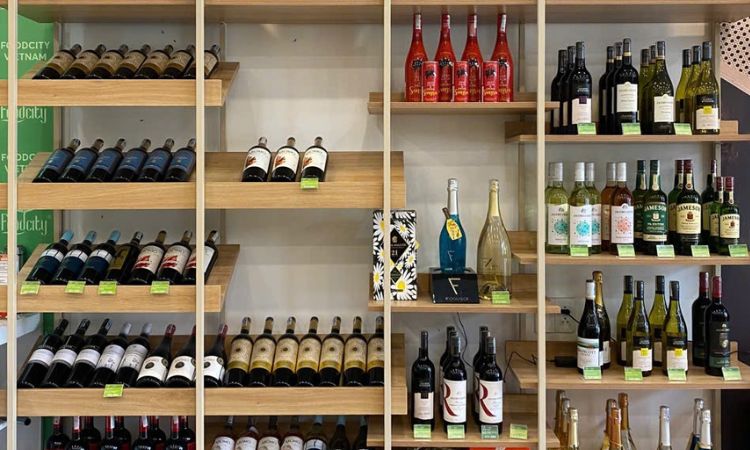 kệ trưng bày rượu