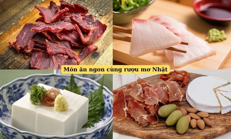 khô bò sashimi và đậu hủ lạnh
