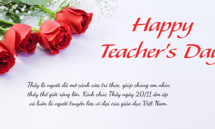 lời chúc cho thầy 20/11