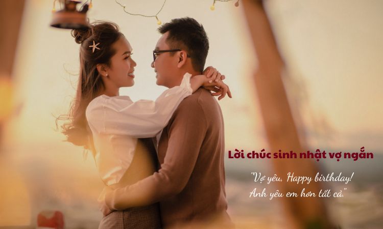 lời chúc sinh nhật vợ ngắn
